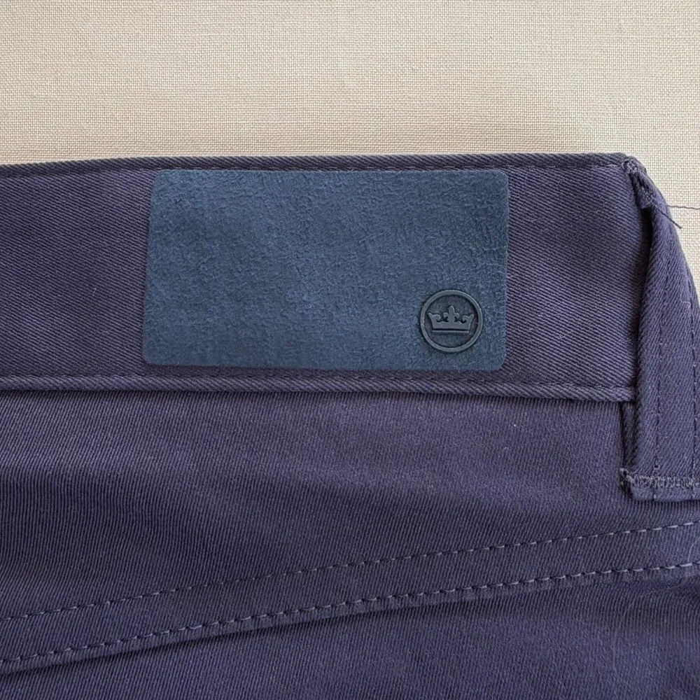 Peter Millar Mens 33x32 Navy Blue Golf Performance Pants Flat Front Casual Chino